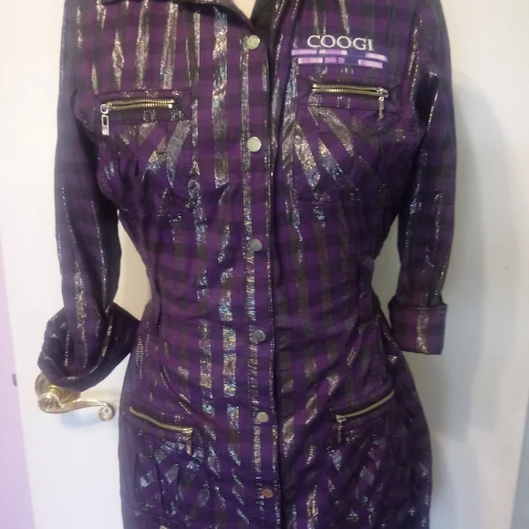 Coogi Purple Long Sleeve Dress - Picture 6 of 7